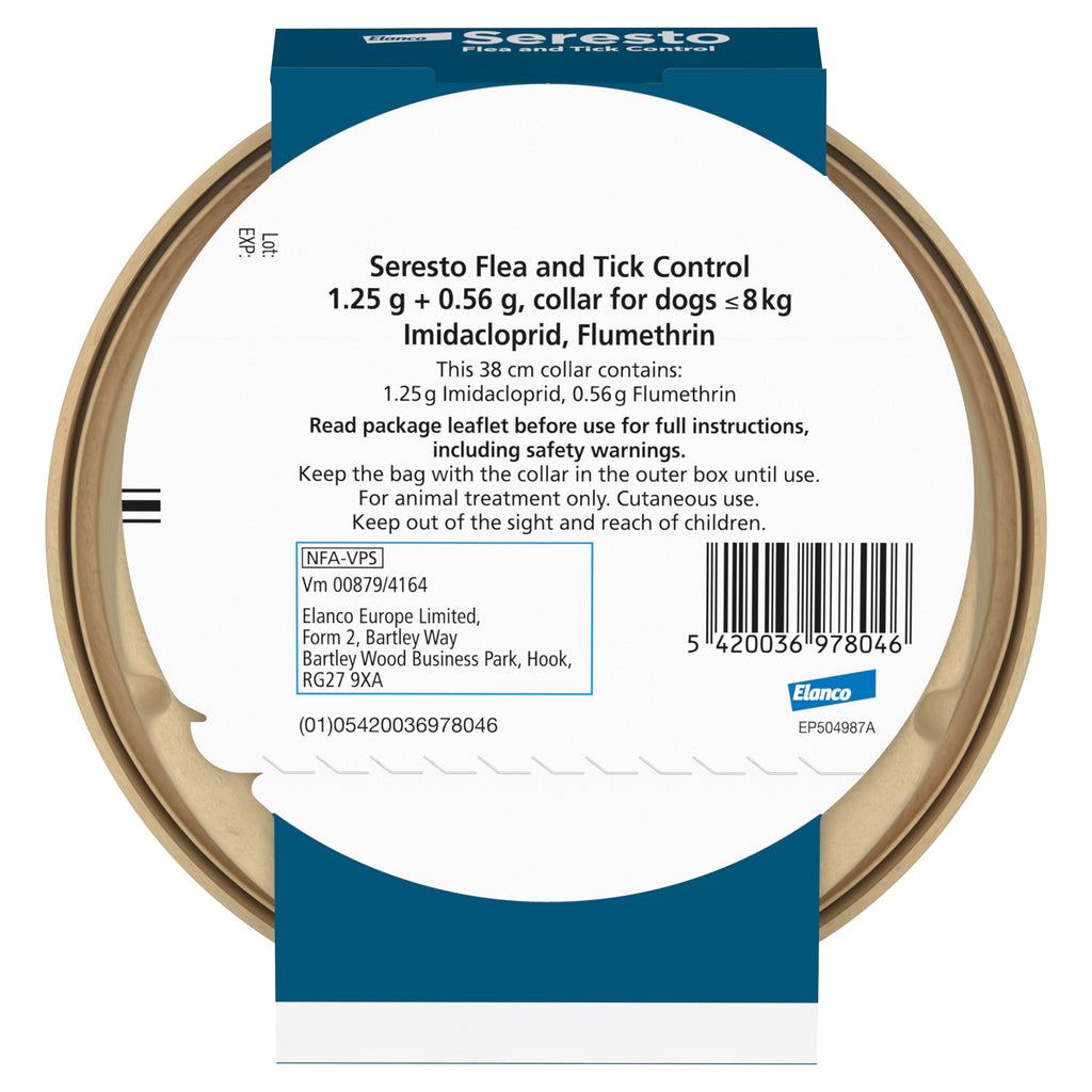 Seresto Flea and Tick Collar for Small Dogs