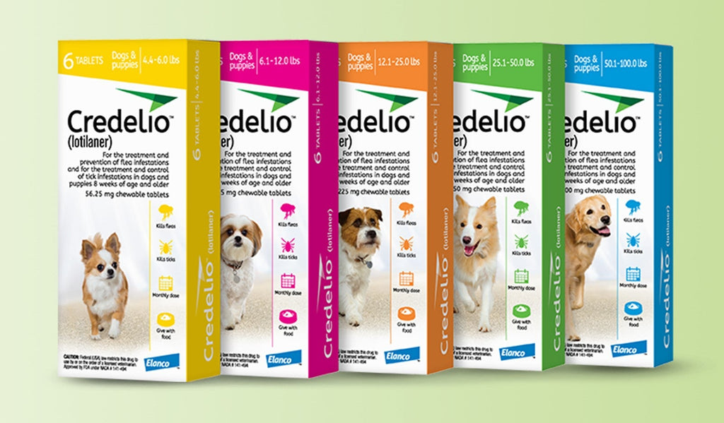 Credelio Chewable Tablets for Dogs (Pack of 6) (Prescription Required)