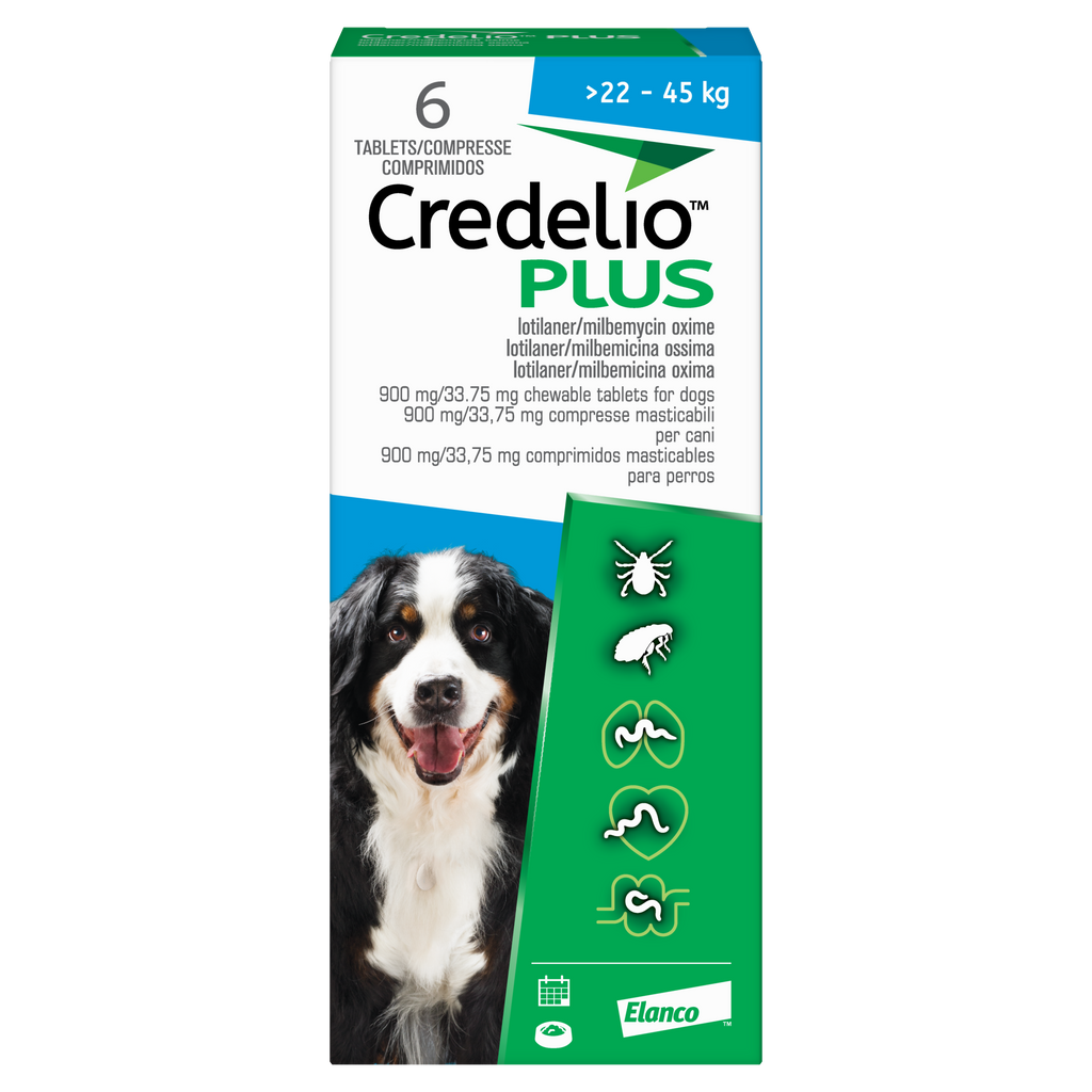Credelio Plus Flea and Tick Tablets for Dogs (PRESCRIPTION REQUIRED)- Chewable