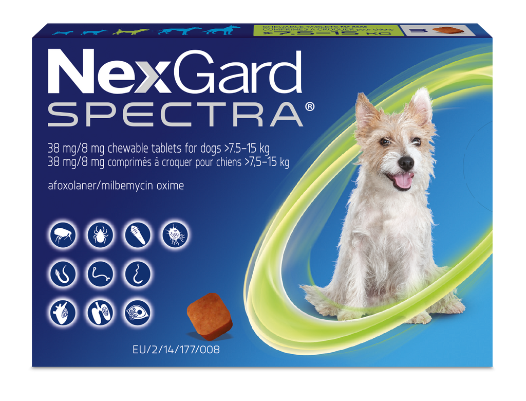 NexGard Spectra Tablets - Pack of 3 (Prescription Required)