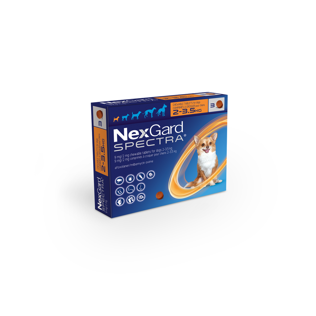 NexGard Spectra Tablets - Pack of 3 (Prescription Required)
