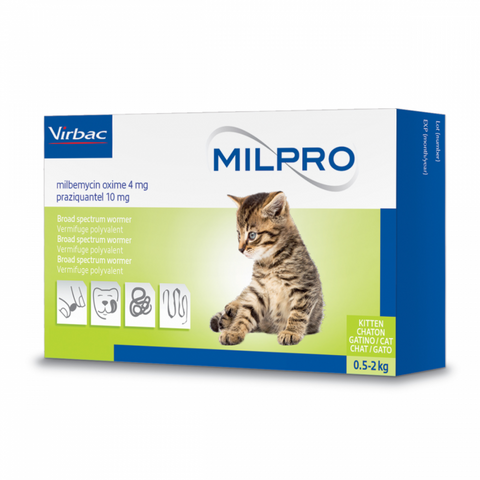 Milpro Worming Tablets for Kittens (Prescription Required)