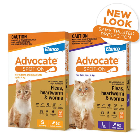 Advocate for Cats — Spot-on Flea & Worm Treatment (Prescription Required)