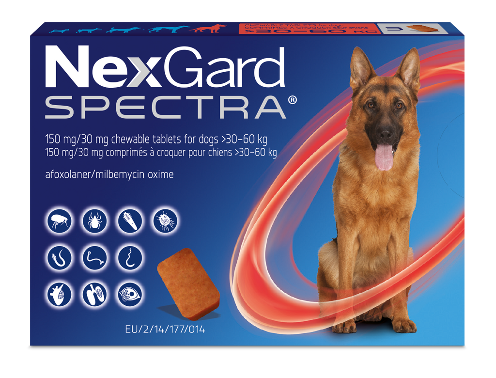 NexGard Spectra Tablets - Pack of 3 (Prescription Required)