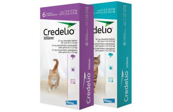 Credelio Chewable Tablets for Cats (Pack of 6) (Prescription Required)
