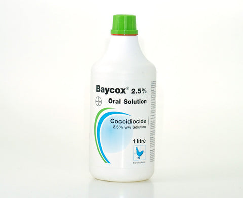 Baycox 2.5% Solution for Poultry - 1L (Prescription Required)