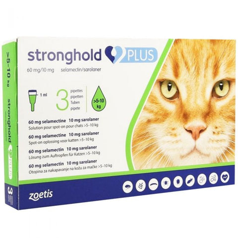 Stronghold PLUS for Cats - Pack of 3 (Prescription Required)