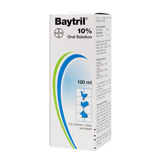 Baytril 10% Oral Solution (Prescription Required)